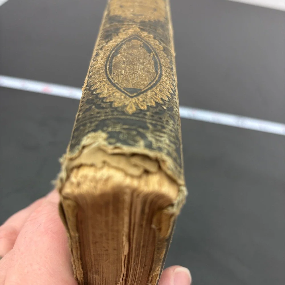 Sir Walter Scott Poetical Works OS Antique Green Gilt Embossed Victorian Book‎